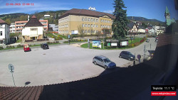 Střed obce Rokytnice nad Jizerou