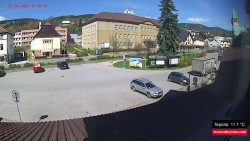 Střed obce Rokytnice nad Jizerou