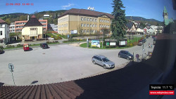 Střed obce Rokytnice nad Jizerou