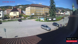 Střed obce Rokytnice nad Jizerou