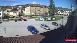 Střed obce Rokytnice nad Jizerou