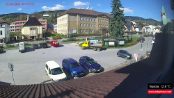 Střed obce Rokytnice nad Jizerou