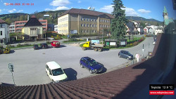 Střed obce Rokytnice nad Jizerou