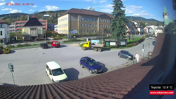 Střed obce Rokytnice nad Jizerou