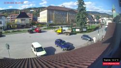 Střed obce Rokytnice nad Jizerou