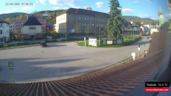 Střed obce Rokytnice nad Jizerou