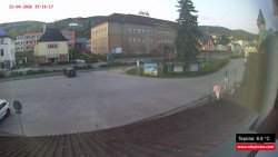 Střed obce Rokytnice nad Jizerou