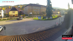 Střed obce Rokytnice nad Jizerou