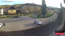 Střed obce Rokytnice nad Jizerou