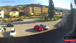 Střed obce Rokytnice nad Jizerou