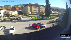 Střed obce Rokytnice nad Jizerou