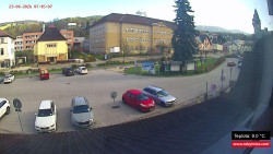 Střed obce Rokytnice nad Jizerou