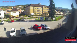 Střed obce Rokytnice nad Jizerou