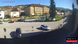 Střed obce Rokytnice nad Jizerou