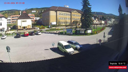 Střed obce Rokytnice nad Jizerou