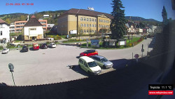 Střed obce Rokytnice nad Jizerou