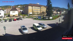 Střed obce Rokytnice nad Jizerou