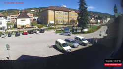 Střed obce Rokytnice nad Jizerou