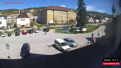 Střed obce Rokytnice nad Jizerou