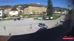 Střed obce Rokytnice nad Jizerou