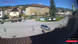 Střed obce Rokytnice nad Jizerou