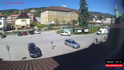 Střed obce Rokytnice nad Jizerou