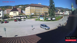 Střed obce Rokytnice nad Jizerou