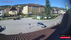 Střed obce Rokytnice nad Jizerou