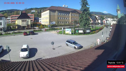 Střed obce Rokytnice nad Jizerou