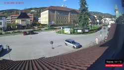 Střed obce Rokytnice nad Jizerou