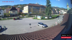 Střed obce Rokytnice nad Jizerou