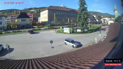 Střed obce Rokytnice nad Jizerou