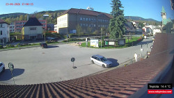 Střed obce Rokytnice nad Jizerou