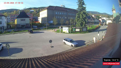 Střed obce Rokytnice nad Jizerou