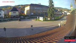 Střed obce Rokytnice nad Jizerou