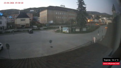 Střed obce Rokytnice nad Jizerou