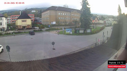 Střed obce Rokytnice nad Jizerou