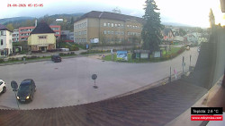 Střed obce Rokytnice nad Jizerou