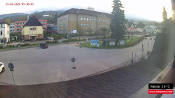 Střed obce Rokytnice nad Jizerou