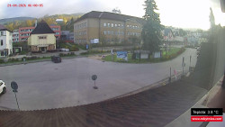 Střed obce Rokytnice nad Jizerou