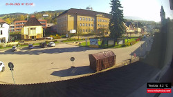 Střed obce Rokytnice nad Jizerou