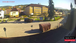 Střed obce Rokytnice nad Jizerou