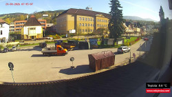 Střed obce Rokytnice nad Jizerou