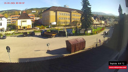 Střed obce Rokytnice nad Jizerou