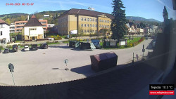 Střed obce Rokytnice nad Jizerou