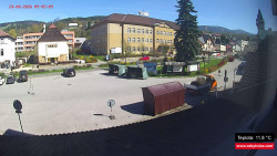 Střed obce Rokytnice nad Jizerou