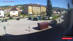 Střed obce Rokytnice nad Jizerou