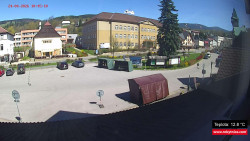 Střed obce Rokytnice nad Jizerou