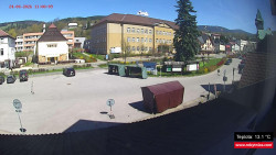 Střed obce Rokytnice nad Jizerou