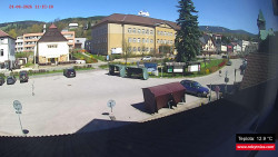 Střed obce Rokytnice nad Jizerou